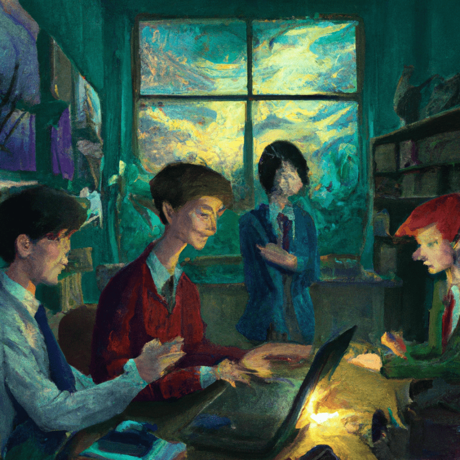 paperwork on messy desk, office, people, anime oil painting, high resolution, ghibli inspired, 4k